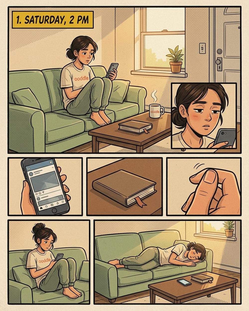 Comic page: Saturday afternoon indoors