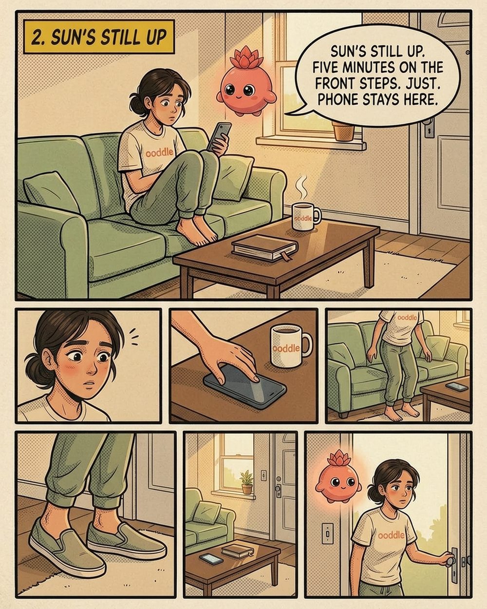 Comic page: sun's still up