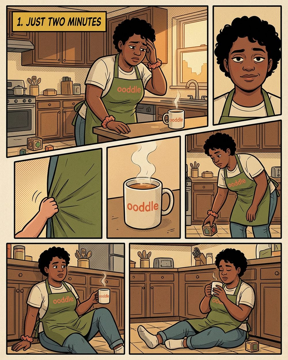 Comic page: kitchen, tea